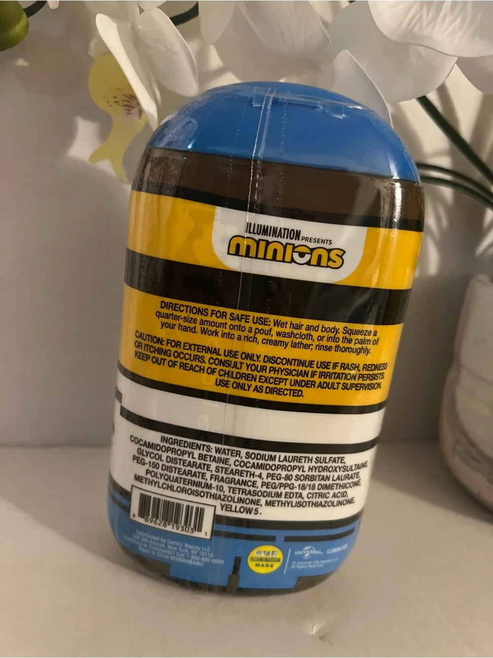 Minions 3-in-1 Kids Body Wash, Shampoo & Conditioner – Yellow/Blue